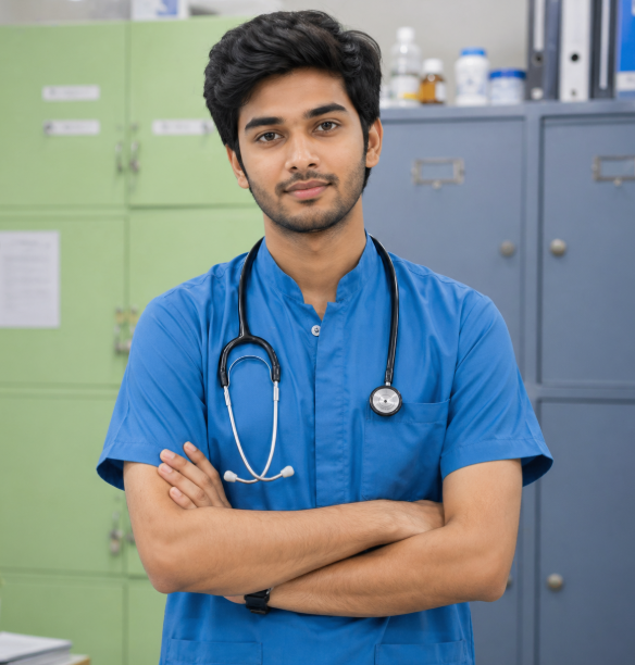 Happy PubMedico medical thesis scholar